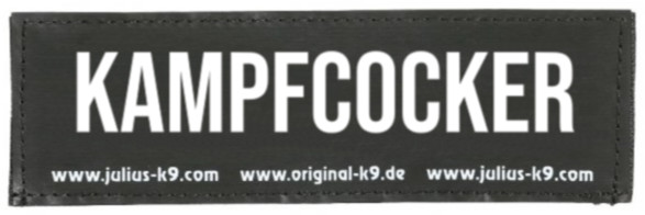 Julius K9 Klettsticker mit Wunschtext